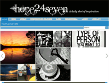 Tablet Screenshot of hope24seven.com